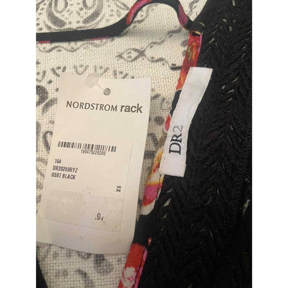 DR2 Floral Top Flutter Short Sleeve Women's XS NWT - Picture 7 of 9